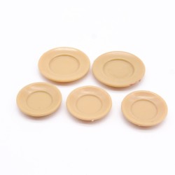Playmobil 41509 Lot de 5 Assiettes Marron Clair
