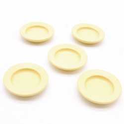 Playmobil 41510 Lot de 5 Assiettes Jaune Paille