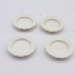 Playmobil 41514 Lot de 4 Assiettes Blanches