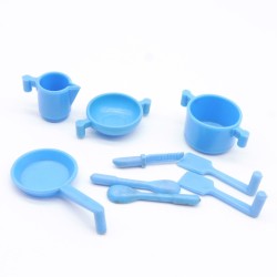 Playmobil 41524 Lot de Vaisselle Bleue Vintage 3258