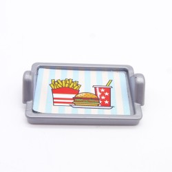Playmobil 41529 Plateau Gris Sticker Burger