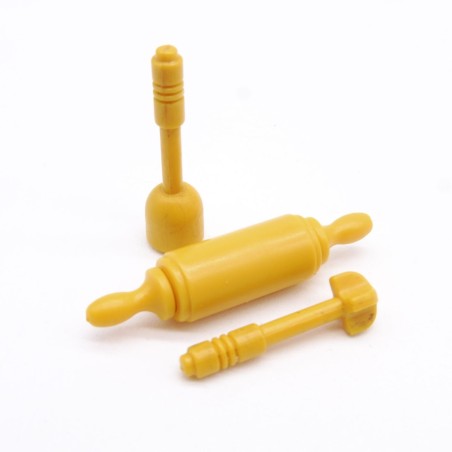 Playmobil 41534 Lot de 3 Ustensiles Jaunes Cuisine 1900 5322