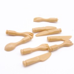 Playmobil 41557 Lot de Couverts Marron Clair