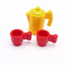 Playmobil 41563 Carafe Jaune et 2 Tasses Rouges