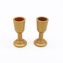 Playmobil 41564 Lot de 2 Verres à Pieds Dorés