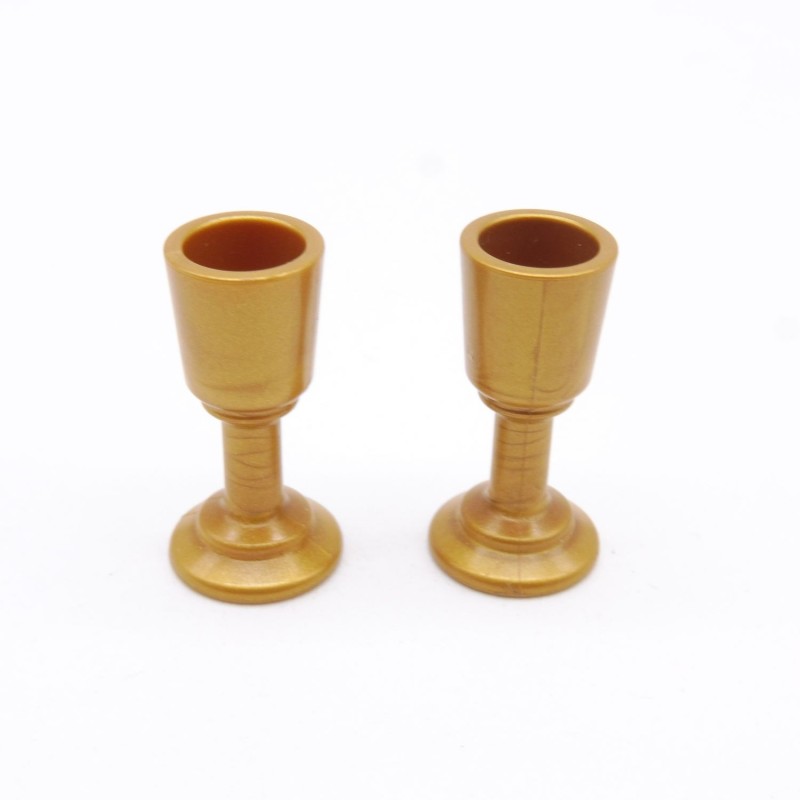 Playmobil 41564 Lot de 2 Verres à Pieds Dorés