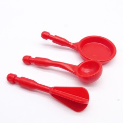 Playmobil 41571 Ustensiles de Cuisine Rouges