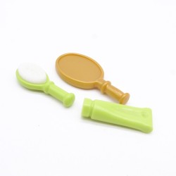 Playmobil 41602 Brosse Miroir et Tube Produit Verts et Doré