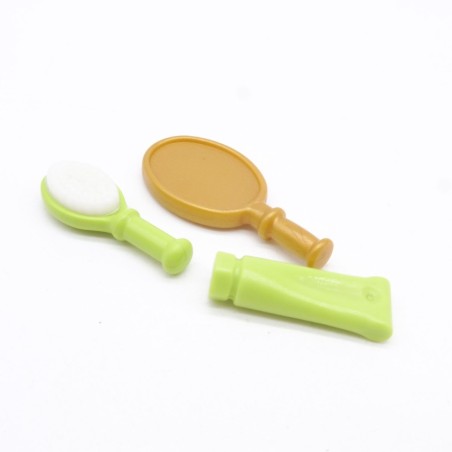 Playmobil 41602 Brosse Miroir et Tube Produit Verts et Doré