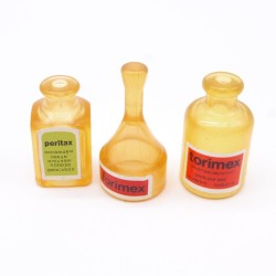 Playmobil 41625 Lot de Flacons Bouteilles Oranges Médicaments 3224 3459 3981 7682