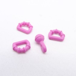 Playmobil 41670 Lot de 4 Jouets Roses Bébé Hochets 5570 6447 9079 9495 5573