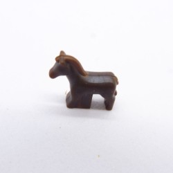 Playmobil 41688 Micro Jouet Enfant Cheval Marron Foncé 5333 Sans Aimant