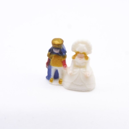 Playmobil 41702 Micro Jouet Enfant Prince et Princesse Blanche 4330 Magnétique