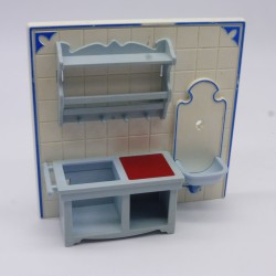 Playmobil 41748 Meuble de Cuisine avec Lavabo 1900 5322 un peu sale et jauni