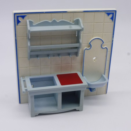Playmobil 41748 Meuble de Cuisine avec Lavabo 1900 5322 un peu sale et jauni