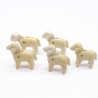 Playmobil 41762 Lot de 5 Moutons Vintage 3412 jaunis