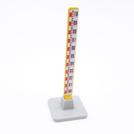 Playmobil 39077 Poteau Mesureur avec Socle Travaux 3184 3464 3760 3777 4043 un peu usé