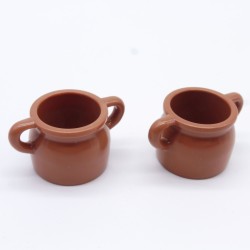Playmobil 30874 Lot de 2 Marmites Marrons