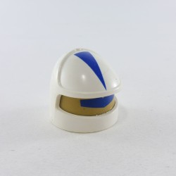 Playmobil 18929 Playmobil Casque Espace Vintage Blanc et Bleu avec Carreau