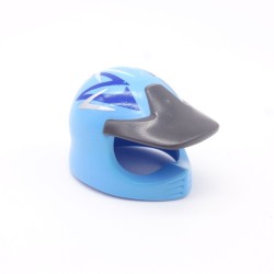 Playmobil 42143 Casque de Moto Cross Bleu avec Visière