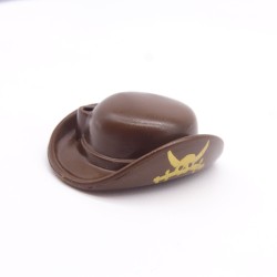 Playmobil 42147 Chapeau Bord Relevé Marron avec Trou Tête de Mort Dorée
