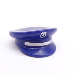 Playmobil 42159 Casquette de Policier Bleue Logo Argent