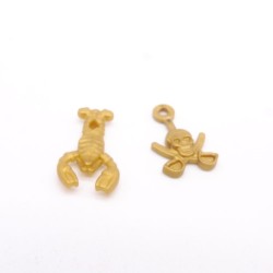 Playmobil 42179 Lot de 2 Breloques Dorées pour Chapeau