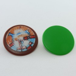 Playmobil 27066 Playmobil Set of 2 Indian Brown and Green Vintage Shields