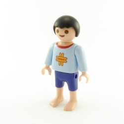 Playmobil 14922 Playmobil Child Boy Blue Pajama Feet Naked 4406