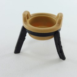 Playmobil 27187 Playmobil Beige Bowl on Tripod Black Worn