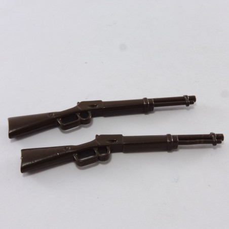 Playmobil 3008 Playmobil Lot of 2 Winchester Brown Rifles