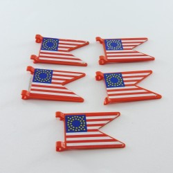 Playmobil 8387 Playmobil Lot of 5 Nordic flags Break on 1 Hook