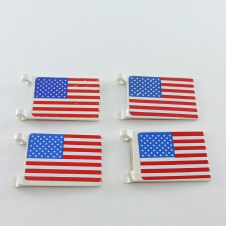 Playmobil 8389 Playmobil Lot of 4 Vintage Vintage Nordic Flags Casse on 1 Hook