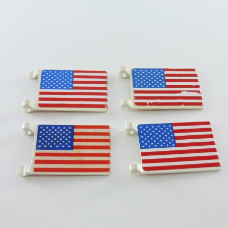 Playmobil 10332 Playmobil Lot of 4 Vintage Vintage Nordic Flags Casse on 1 Hook