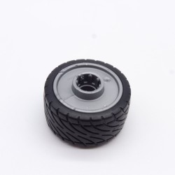 Playmobil Car Wheel Diameter 34mm Width 18mm Gray Rim