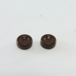 Playmobil 18568 Playmobil Lot of 2 Brown Ice Hockey Pucks 3685