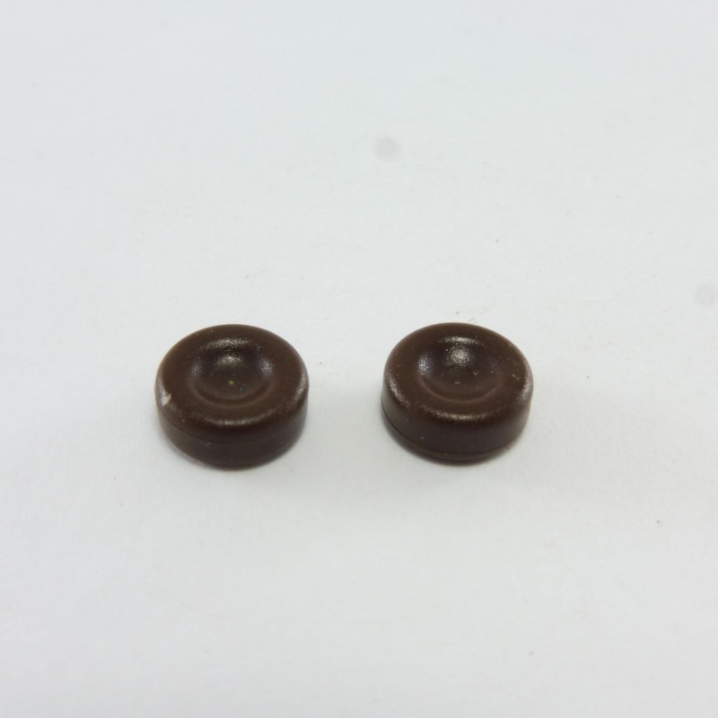 Playmobil 18568 Playmobil Lot of 2 Brown Ice Hockey Pucks 3685