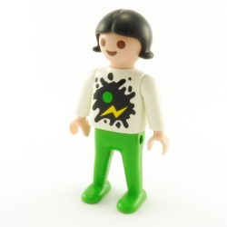 Playmobil 21921 Playmobil Child Girl Green and White Drawing on Chest 3943