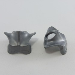 Playmobil 11113 Playmobil Lot of 2 Gray Neck Armor