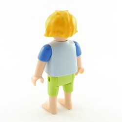Playmobil Child Girl Green and Blue Barefeet 4692