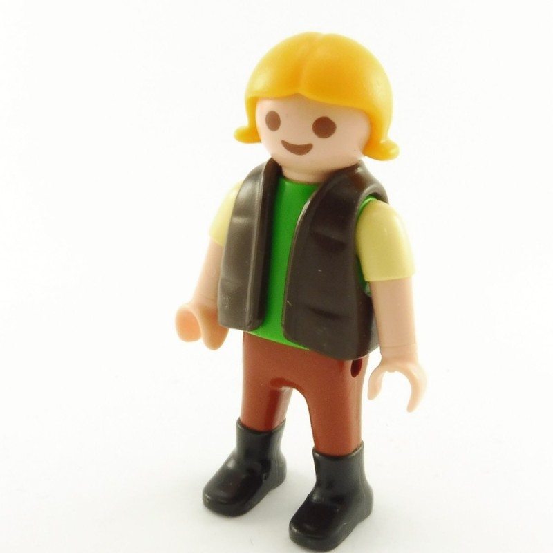 Playmobil 21910 Playmobil Enfant Fille Marron et Vert Gilet Marron 4159 4167