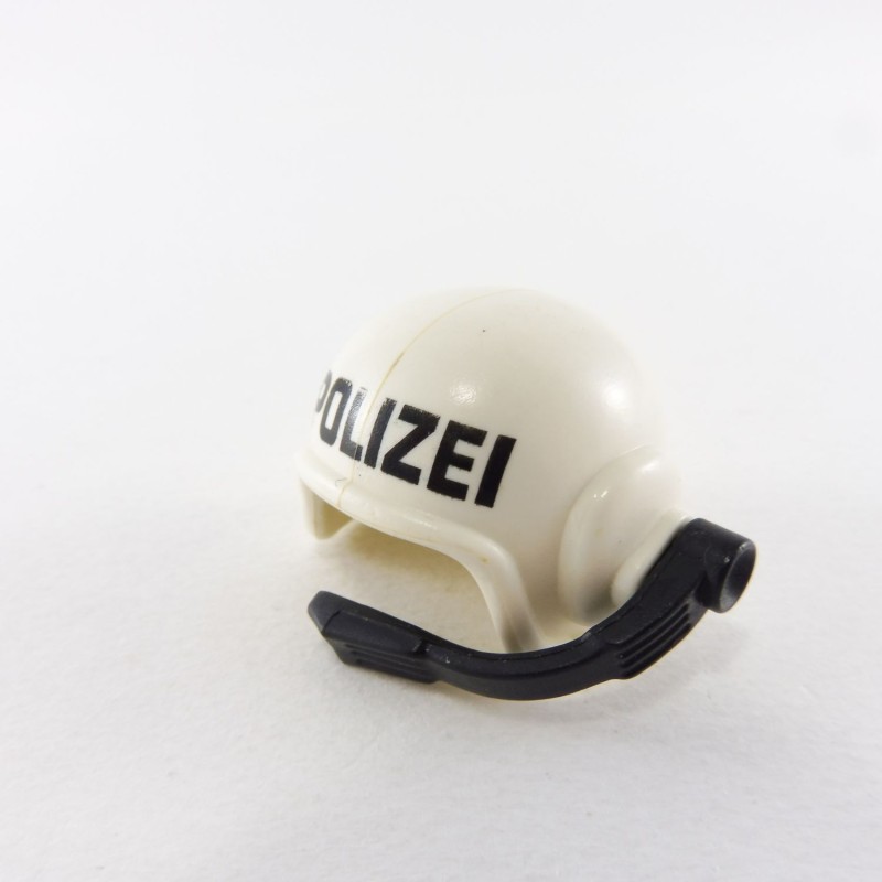 Playmobil 24851 Playmobil Casque Blanc de Pilote Hélicoptère Polizei avec Micro