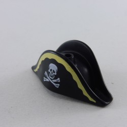 Playmobil 25287 Playmobil Black and Yellow Bicorne Hat with Head of Death