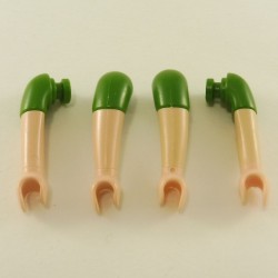 Playmobil 23827 Playmobil Set of 2 Pairs of Naked Folded Arms with Short Sleeves Olive Green