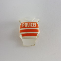 Playmobil 19561 Playmobil Gilet Police Blanc et Orange POLIZEI