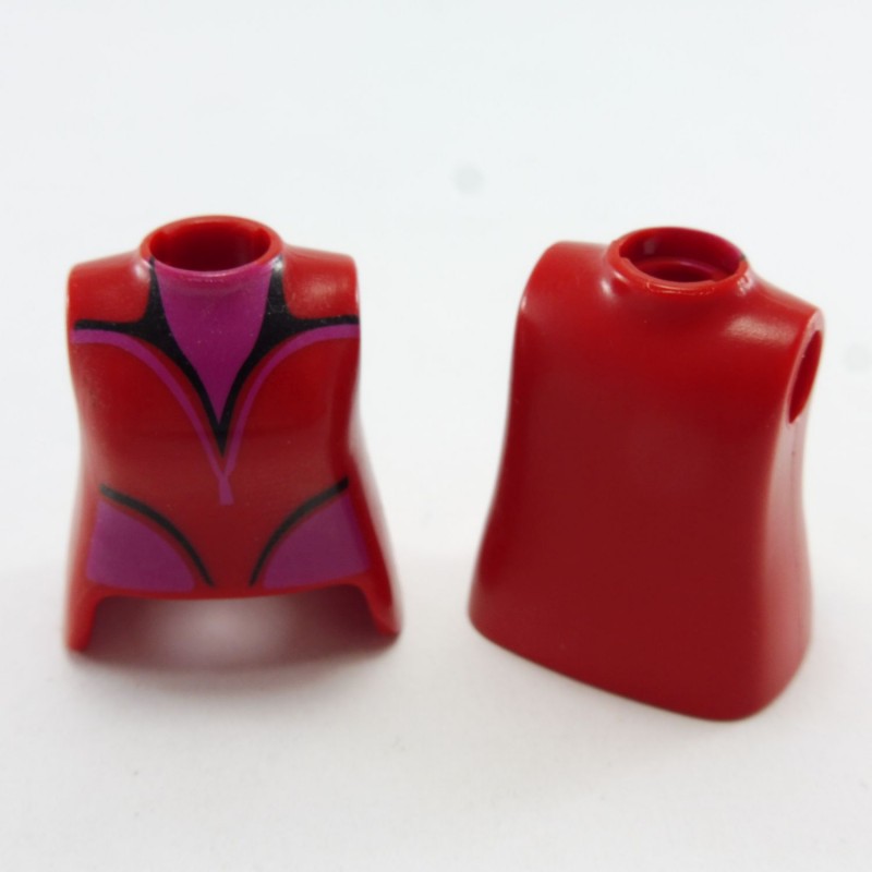 Playmobil 7221 Playmobil Lot de 2 Bustes Femmes Rouge et Rose