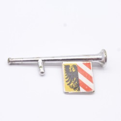 Playmobil 14392 Playmobil Vintage Medieval Trumpet Silver Chrome 3052 3482 3265 3409 fair condition
