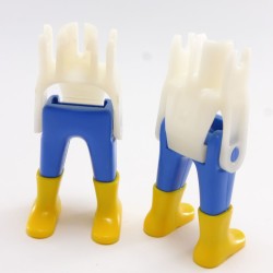 Playmobil 4606 Playmobil Pair of 2 Pairs of Blue Legs with Yellow Boots