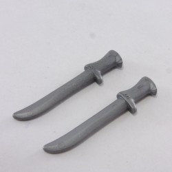 Playmobil 21550 Playmobil Lot of 2 Gray Machetes