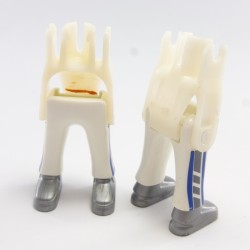 Playmobil 19829 Playmobil Batch of 2 Pairs of Legs White Blue Money Large Shoes